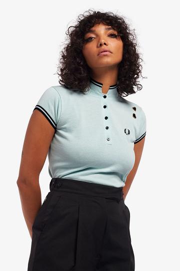 Blue Fred Perry SK3004 Women's Knitwear | PH 1928QMAZ